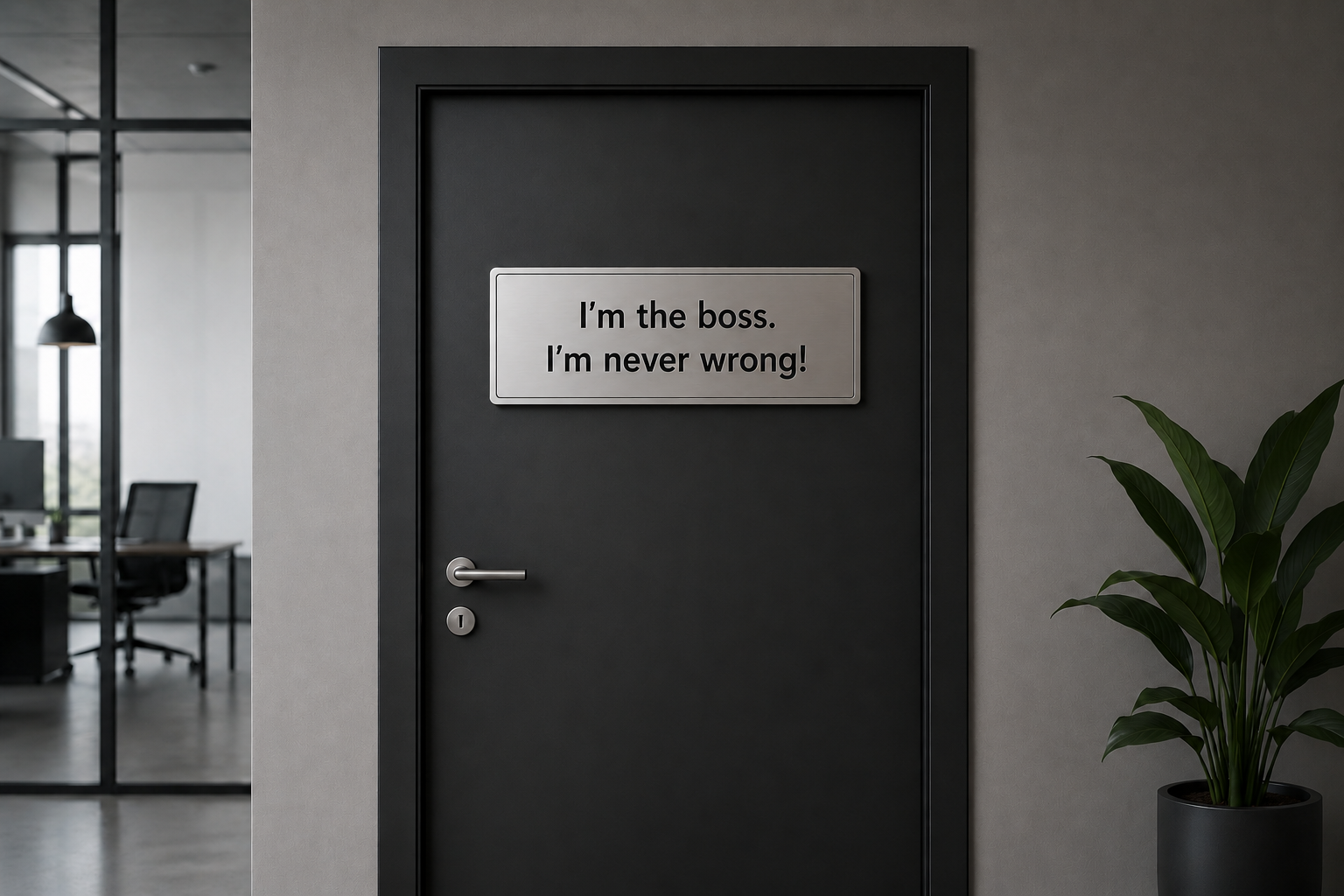 Tür_Ich bin der Boss_EN